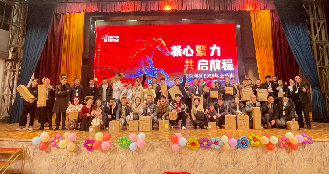 松羽集团年会全员大合照收尾实拍
